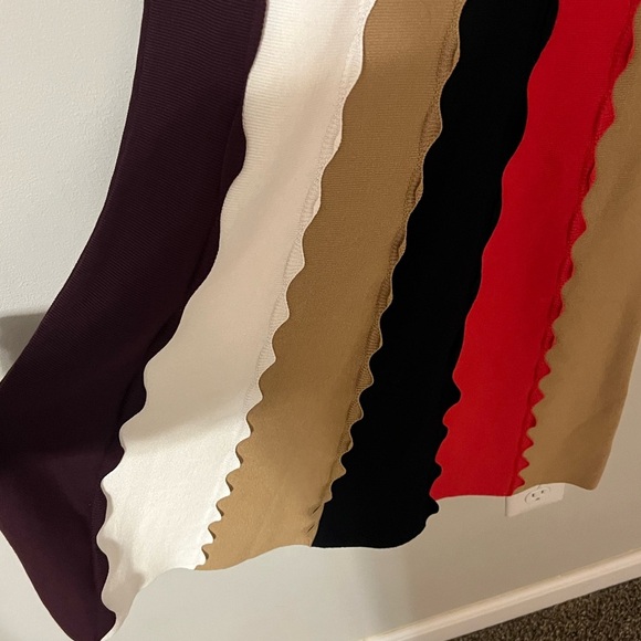 Rare Etcetera Scalloped Colorblock Knit Dress XS - Picture 5 of 8